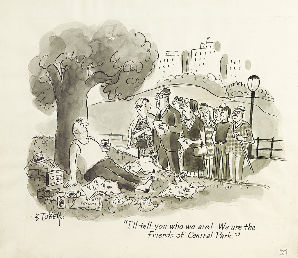 (THE NEW YORKER.) BARNEY TOBEY Ill tell you who we are! We are the Friends of Central Park.